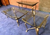 GLASS TOP COFFEE TABLE, END TABLE & CONSOLE TABLE - GREAT QUALITY