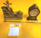 1800'S MANTLE CLOCK AND PHINNEY-WALKER CLOCK
