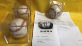 LOT OF THREE SIGNED BASEBALLS  - SEE PICS FOR DETAILS