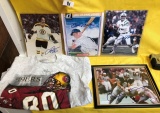 SIGNED SPORTS PICTURES & SHIRT - SEE PICS FOR DETAILS