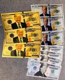 LOT OF (10) DONALD TRUMP MONEY - SEE PICS FOR DETAILS