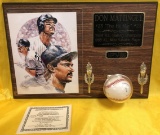 MLB WALL PLAQUE - SIGNED BASEBALL W/ CERTIFICATE
