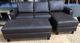 NEW FLOOR SAMPLE COUCH W/ CHAISE & STORAGE OTTOMAN BY ABBYSON LIVING (699.00)
