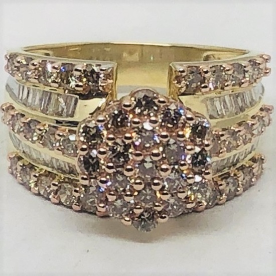 10KT YELLOW GOLD 2.00CTS DIAMOND RING