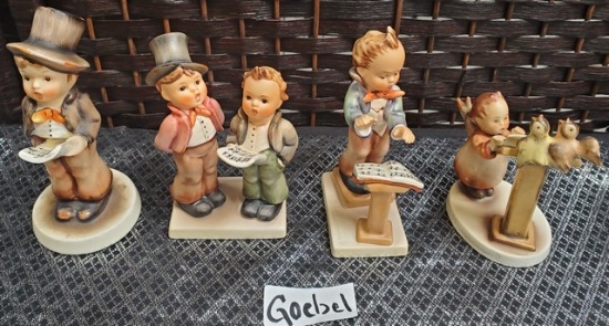 LOT OF 4 MISC. .HUMMEL FIGURINES - SEE PICS FOR DETAILS