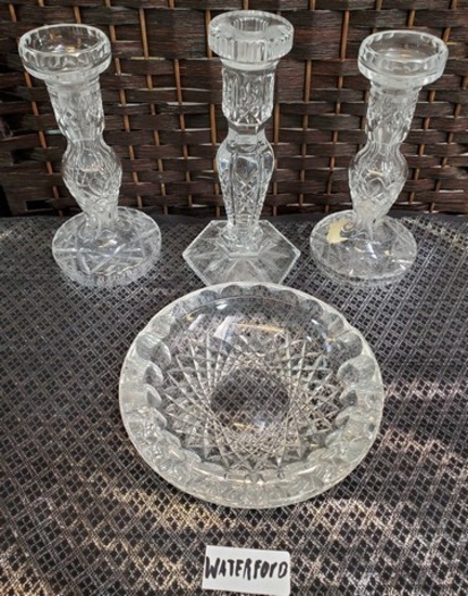 LOT OF (4) WATERFORD CRYSTAL PIECES