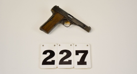 Browning Auto., 380 Semi-Auto. Pistol, #41493, w/clip, thinning blue, solid walnut grips