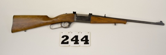Savage 99A, 250/300 Lever Rifle, #C011746, Exc blue, strong case color on lever, solid wood