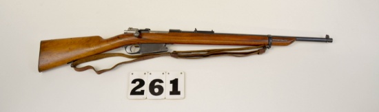 Argentine 1891 Mauser 7.65 Bolt, #E0355, Sporterized w/sling