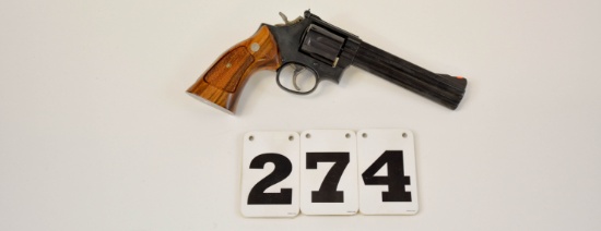 Smith & Wesson 586-1, 357 DA Rev., #AUU752 w/Box, 6-In. bbl, as new