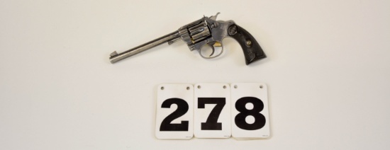 Colt Police Positive Target .22 WRF DA Rev., #15499, 6-In. bbl., thinning blue, solid grips, tight