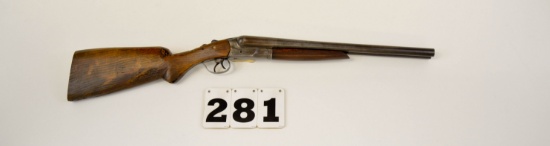 NR Davis & Sons Premier 12-Ga. SxS Coach Gun, 18 1/2-In. bbl.s, #G242, hand-made stock