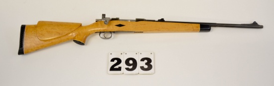 Fabrica DeArmas Oviedo 1922 Spanish Sporterized Mauser, Caliber unknown, #2H2213, w/birdseye maple s