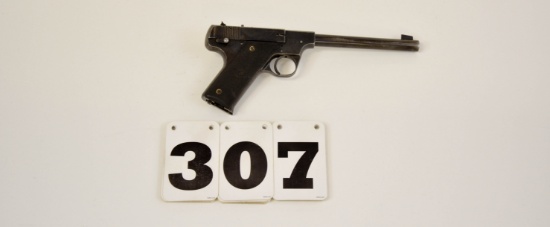 Hi Standard B, .22 LR Semi-Auto. Pistol, #73358, w/clip, thinning blue, solid grips w/replacement gr