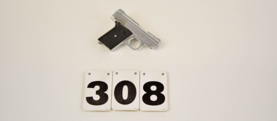 Davis P380, 380 Semi-Auto., #AP133666, w/clip and box, chrome and black, as new