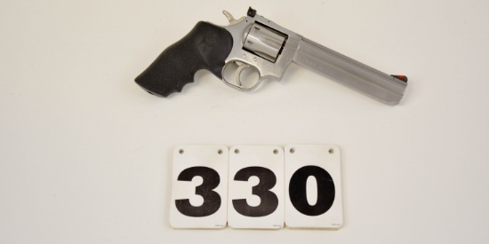 Wesson Firearms 357 Mag. DA Rev., #S010443 w/holster, stainess with Hogue grips