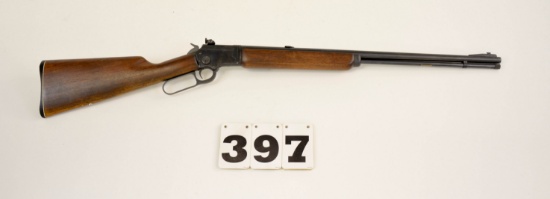 Marlin 39A, .22 SLLR Lever, #K20500, Lyman receiver sight, exc blue and solid wood