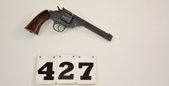 Iver Johnson Supershot Sealed 8, .22 DA Rev., #L38854, w/Holster, light bbl pitting, solid wood grip