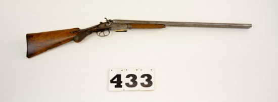 Wm Parkhurst 28-Ga. SXS Damascus Bbls, #6654, Wallhanger
