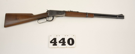 Winchester 94, 30 WCF Lever Flatband Carbine, #1405110, good bbl and magazine blue, thinning receive