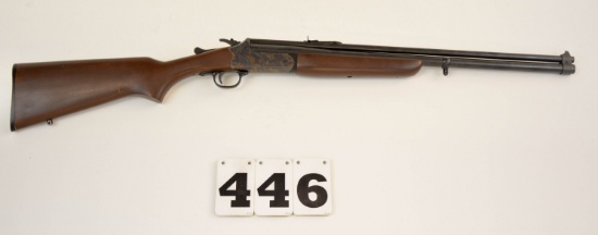 Savage 24P, .22 Mag./20-Ga. O/U, #13995409, good bbl blue, vivid case color on receiver, solid wood,