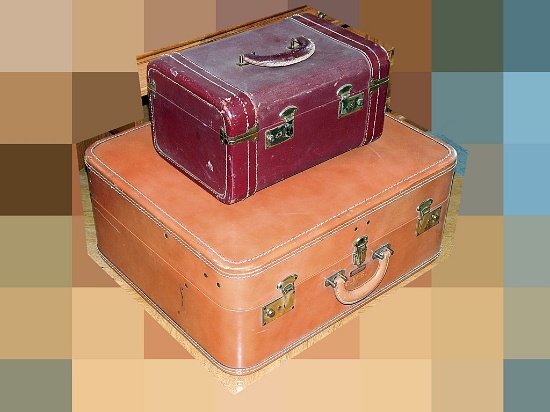 Vintage Suitcase & Overnight Bag