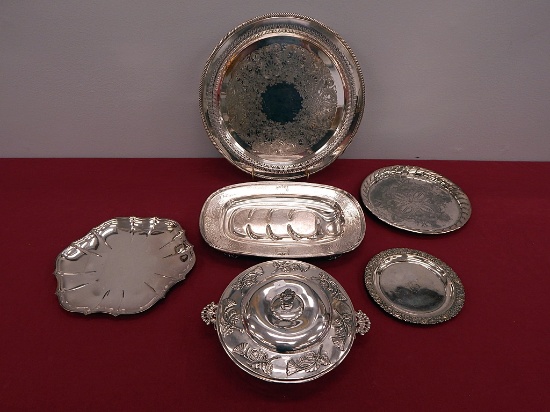 6 Pieces Misc. Old Silverplate