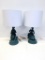 Set Teal Boy & Girl Lamps, 23