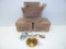 3 Antique Brass Finish Single Light Pendant Kits - In Box