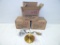 3 Antique Brass Finish Single Light Pendant Kits - In Box