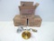 3 Antique Brass Finish Single Light Pendant Kits - In Box