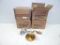 4 Antique Brass Finish Single Light Pendant Kits - In Box