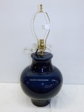 Indigo Cookie Jar Lamp, 27