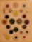 Vintage Carded Buttons - Includes Celluloid, Bakelite Etc.