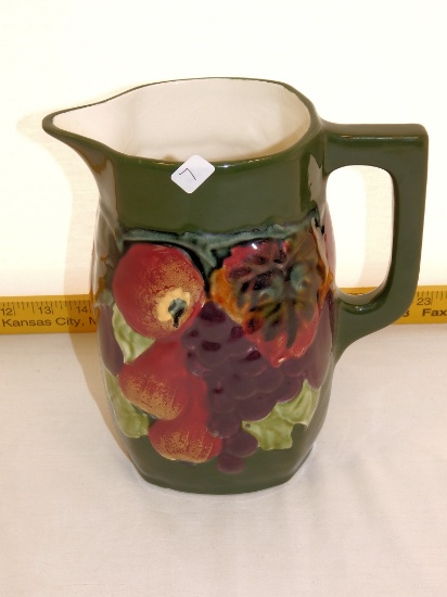 Czechoslovakian Hand Painted Pitcher