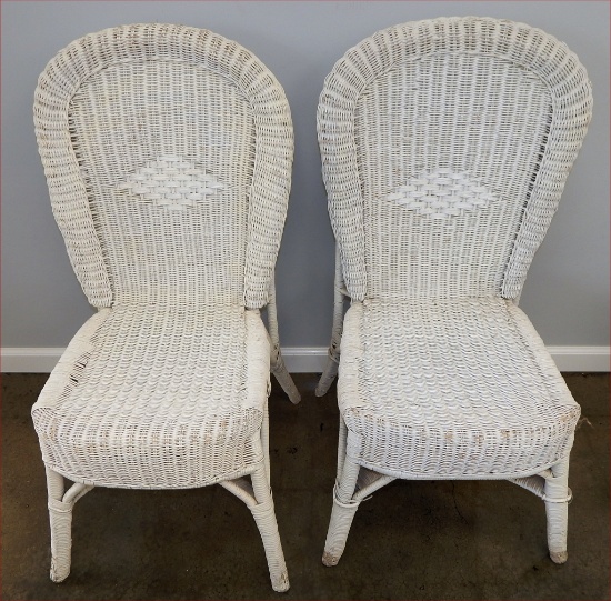 2 Vintage Wicker Chairs