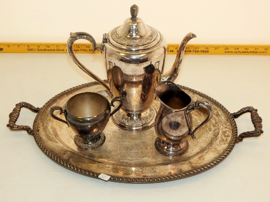 4 Pieces Silverplate