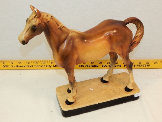 Old Hand Painted Horse Statue