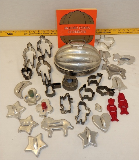 Large Lot Cookie Cutters; Melon Mold