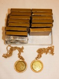 16 Bicentennial Medallions; $20 Coin Replica On Chain