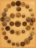 Vintage Carded Buttons - Includes Metal
