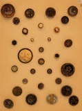 Vintage Carded Buttons - Includes Cameos Etc.