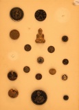 Vintage Carded Buttons - Includes Buddha Etc.