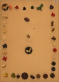 Vintage Carded Buttons - Includes Whimsical Plastic