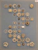Vintage Carded Buttons - Includes Glass