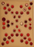 Vintage Carded Buttons - Includes Red Glass