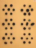 Vintage Carded Buttons - Includes Black Glass