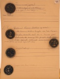 Vintage Carded Buttons - Includes Minerva & Jupiter, Vellum, Cupid Resting,