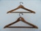 2 Pullman Co. Wooden Hangers