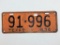 1934 Texas License Plate